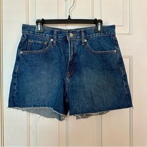 Gap Denim High Rise Stride Shorts
